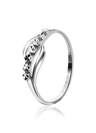 Серебряное кольцо, размер 15,0, вес: 1.1 г