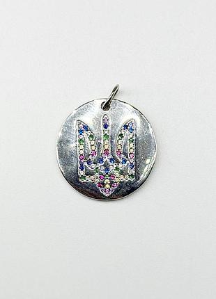Серебряная подвеска с фианитами