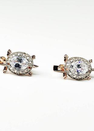 Серебряные серьги с фианитами