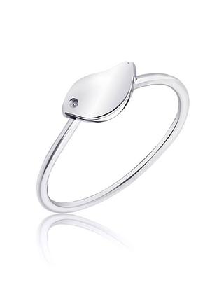 Серебряное кольцо, размер 16,0, вес: 1.1 г