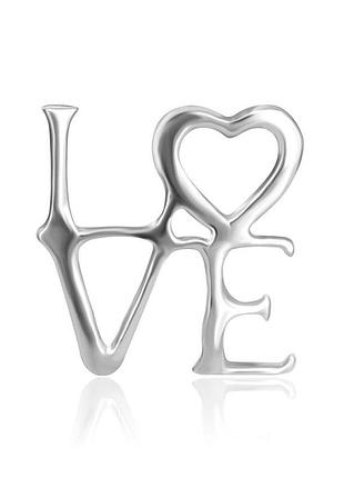 Срібний підвіс "love"