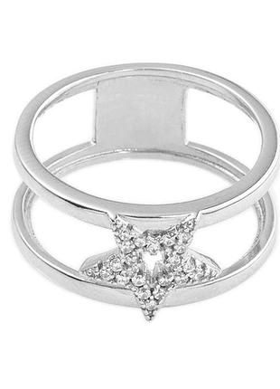 Серебряное кольцо с белыми фианитами к2ф/1352, размер 16,0, вес: 3.0 г