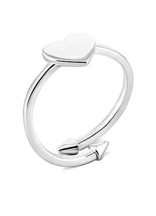 Серебряное кольцо, размер 16,0, вес: 1.5 г