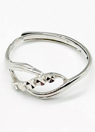 Серебряное кольцо, размер 16,0, вес: 1.0 г