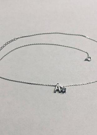 Серебряное колье с фианитами