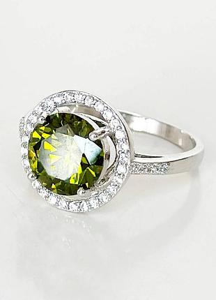 Серебряное кольцо с фианитами