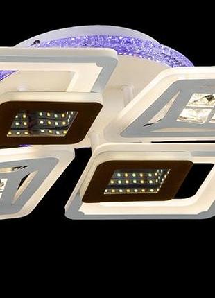 Светодиодная люстра с 3d ефектом lk29046/2+2+1 led (red+champane+wt)