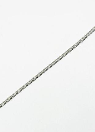 Серебряный браслет, плетение зара, размер 19 см x 0,4 см, вес: 5.2 г