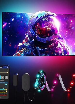 Розумна led-стрічка govee rgbic для тб (40-50 дюймів) — wi-fi, bluetooth та голосове керування