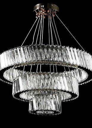 Подвесная светодиодная люстра l228/600+400+200/3 led (gd)