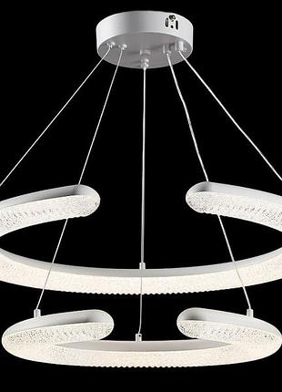 Подвесная светодиодная люстра l110/600+400/2 led (wh)