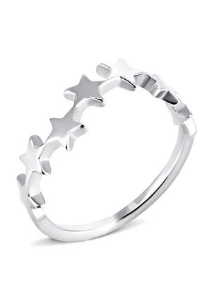 Серебряное кольцо, размер 17,0, вес: 1.4 г