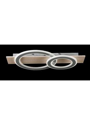 Светодиодная люстра l2980/2 led (wood+silver)