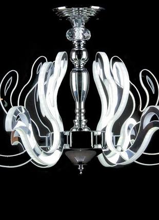 Світлодіодна кришталева люстра l78570/6 (cr) led