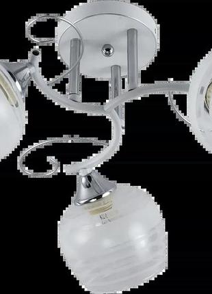 Люстра на 3 лампочки xa1250/3 white+chrome
