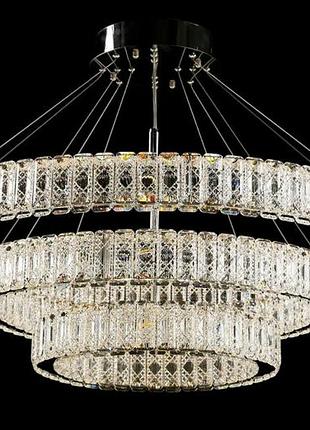 Подвесная светодиодная люстра l8560b/400+600+800/3 led (cr)