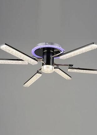 Светодиодная люстра yh1008/6 gd+bk