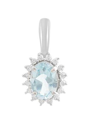 Срібна підвіска komilfo з топазом 1.12ct (2188490)