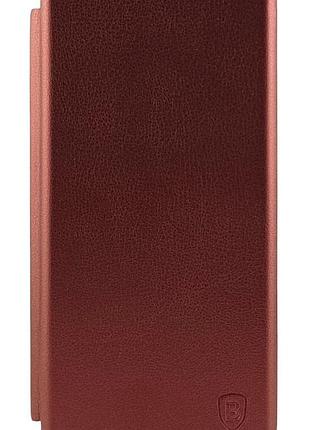 Чохол-книжка premium для motorola g32 на магніті з підставкою бордовий