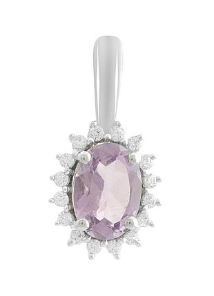 Серебряная подвеска komilfo с аметистом 0.821ct (2189169)