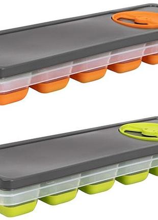 Контейнер для льода herevin ice cube orange-green mix