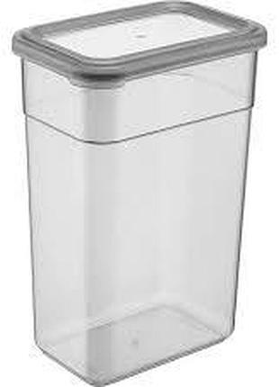 Контейнер пл. idea home 00965 soft box grey/прмй.3.4л