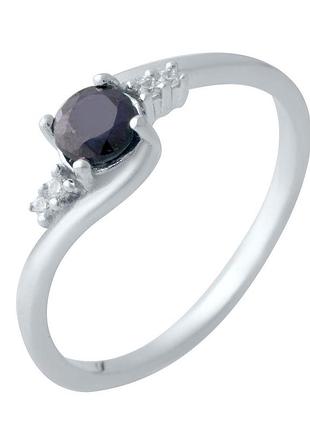 Серебряное кольцо komilfo с натуральным сапфиром 0.747ct, вес изделия 1,77 гр (2021827) 17 размер