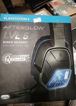 Игровые наушники afterglow lvl 5+ for ps4