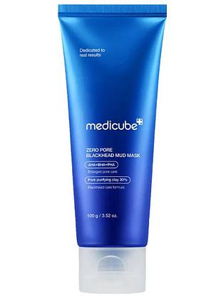 Маска для удаления черных точек и очищения пор medicube zero pore blackhead mud mask, 100 г