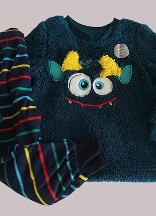 Пижама комбинированная флис george-primark 2-3 года