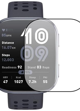 Полимерная пленка 3d (full glue) (тех.пак) для xiaomi amazfit bip 6 черный