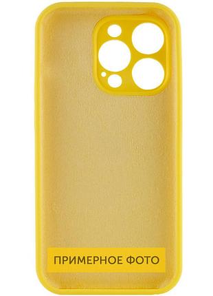 Чохол silicone case full camera protective (aa) no logo для apple iphone 16 (6.1") жовтий / yellow 2