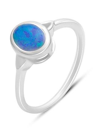 Серебряное кольцо komilfo с опалом 0.467ct, вес изделия 2,12 гр (2170129) 17.5 размер