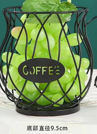 Блюдо viva lacy mug black д/фруктов/18x14x9.5 см