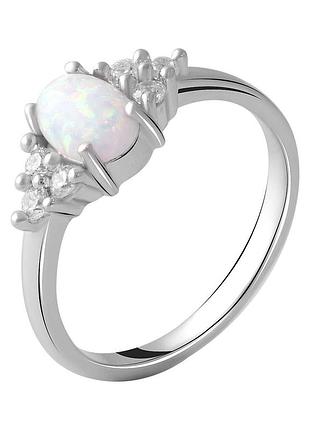 Срібне кільце komilfo з опалом 0.672ct, вага виробу 2,33 г (2050070) 18 розмір