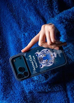 Чохол tpu+pc animal club для iphone 17 pro blue