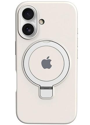 Чохол silicone case full protective with ring для apple iphone 16 plus (6.7") white