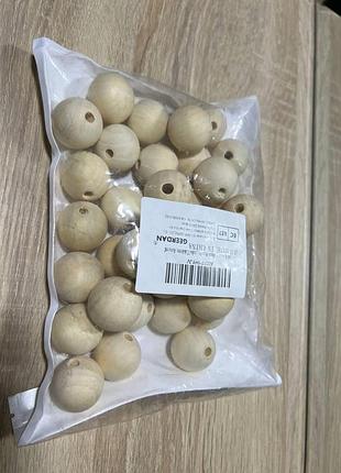 Бусинки древесные