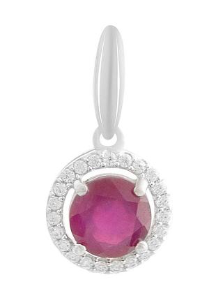 Серебряная подвеска komilfo с рубином 3.187ct (2188049)