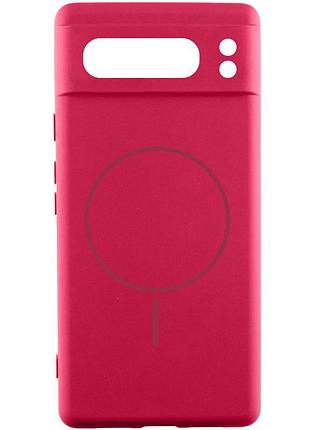 Чехол silicone cover lakshmi full camera (aa) with magfit для google pixel 8 pro красный / rose red