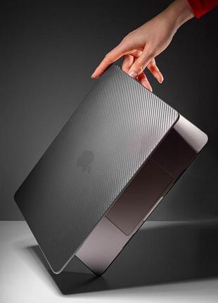 Чехол-накладка carbon shell для apple macbook air 15'' (a2941/a3114/a3241) черный