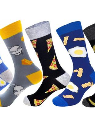 Комплект высоких носков food от friendly socks (5 пар)