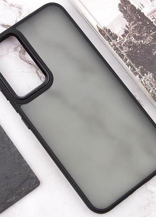 Чехол tpu+pc lyon frosted для samsung galaxy a52 4g / a52 5g / a52s black