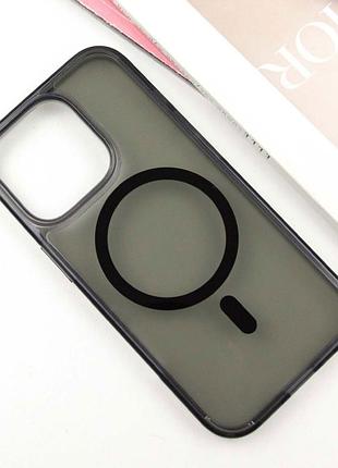 Чехол sgp black matte (magfit) для apple iphone 13 (6.1") black