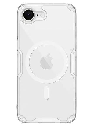 Tpu чохол nillkin nature pro magnetic для apple iphone 16e (6.1") безбарвний (прозорий)