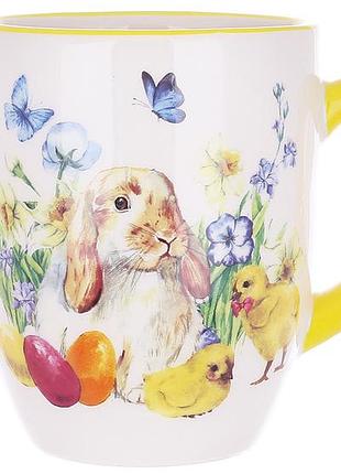 Кружка керамическая happy spring 340 мл