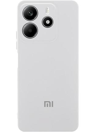 Чехол silicone cover lakshmi full camera (aa) with logo для xiaomi redmi note 14 4g (europe version) белый