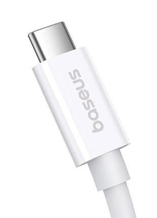 Дата кабель baseus superior 2 usb4 full-function type-c to type-c 240w (1.8m) (p10365200211-05) moon white 4