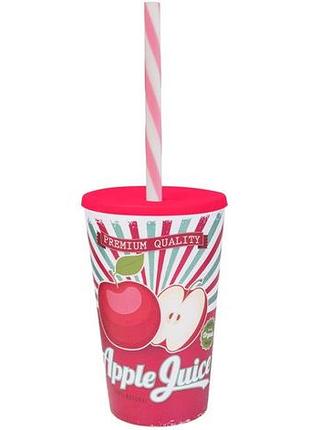 Склянка з трубочкою herevin apple juice 0.65 л