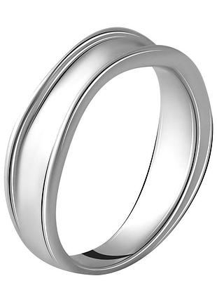 Серебряное кольцо komilfo с без камней, вес изделия 3,22 гр (2056751) 16.5 размер